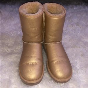 Gold Metallic Uggs